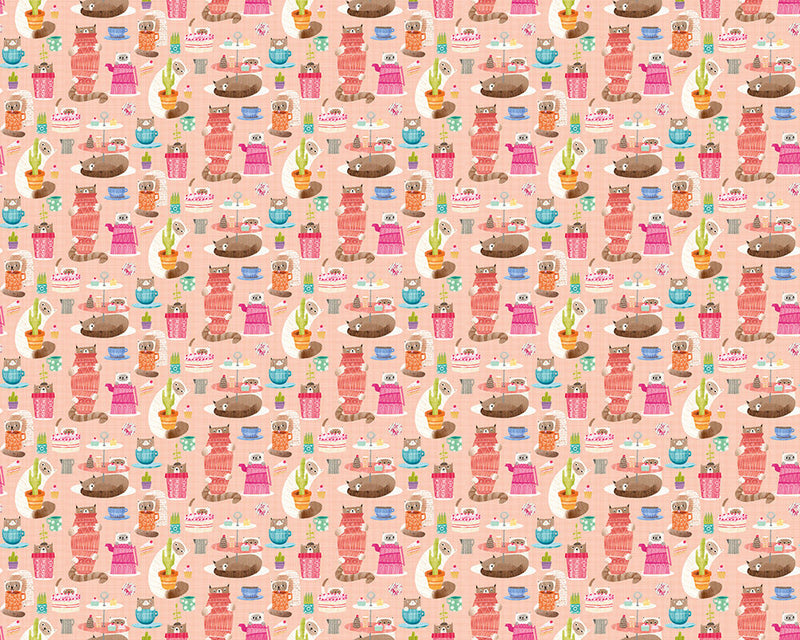WGU50110W Kitten Kaboodle Watermelon Wallpaper by Ohpopsi