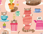 WGU50110W Kitten Kaboodle Watermelon Wallpaper by Ohpopsi