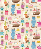 WGU50111W Kitten Kaboodle Marshmallow Wallpaper by Ohpopsi
