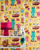 WGU50113W Kitten Kaboodle Dandelion Wallpaper by Ohpopsi