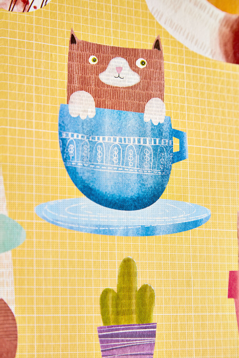 WGU50113W Kitten Kaboodle Dandelion Wallpaper by Ohpopsi