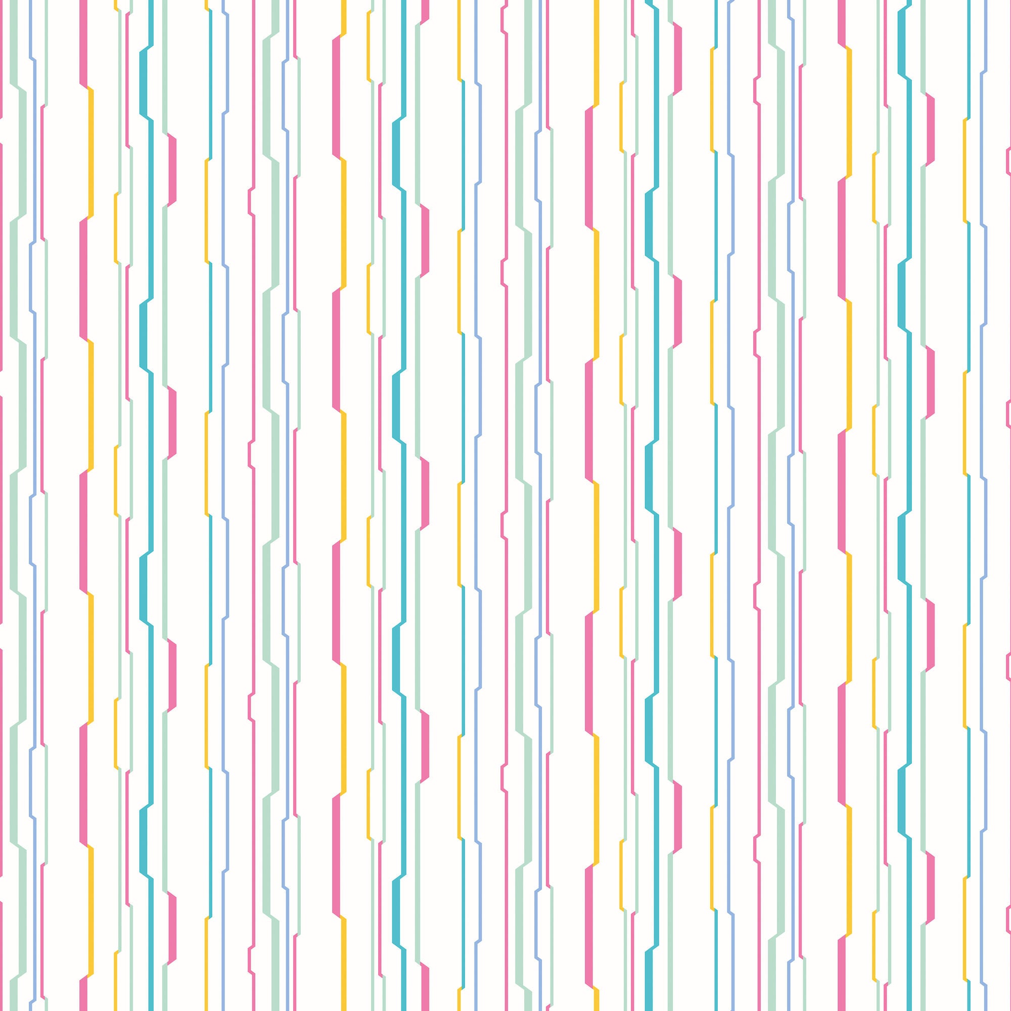 WGU50114W Wibble Wobble Bubblegum Wallpaper by Ohpopsi