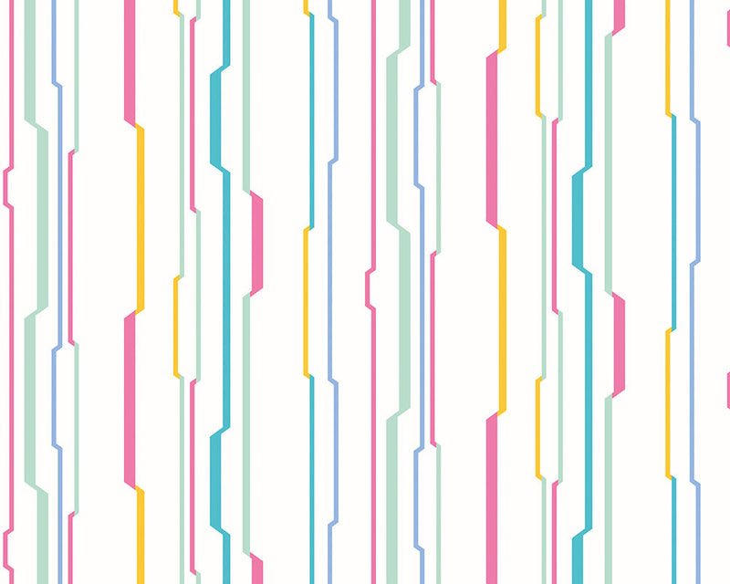 WGU50114W Wibble Wobble Bubblegum Wallpaper by Ohpopsi