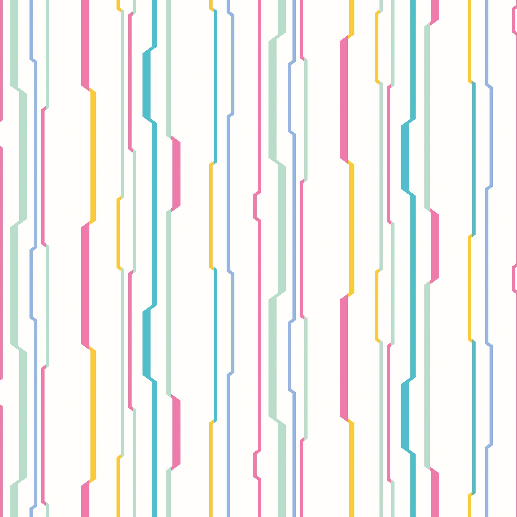 WGU50114W Wibble Wobble Bubblegum Wallpaper by Ohpopsi