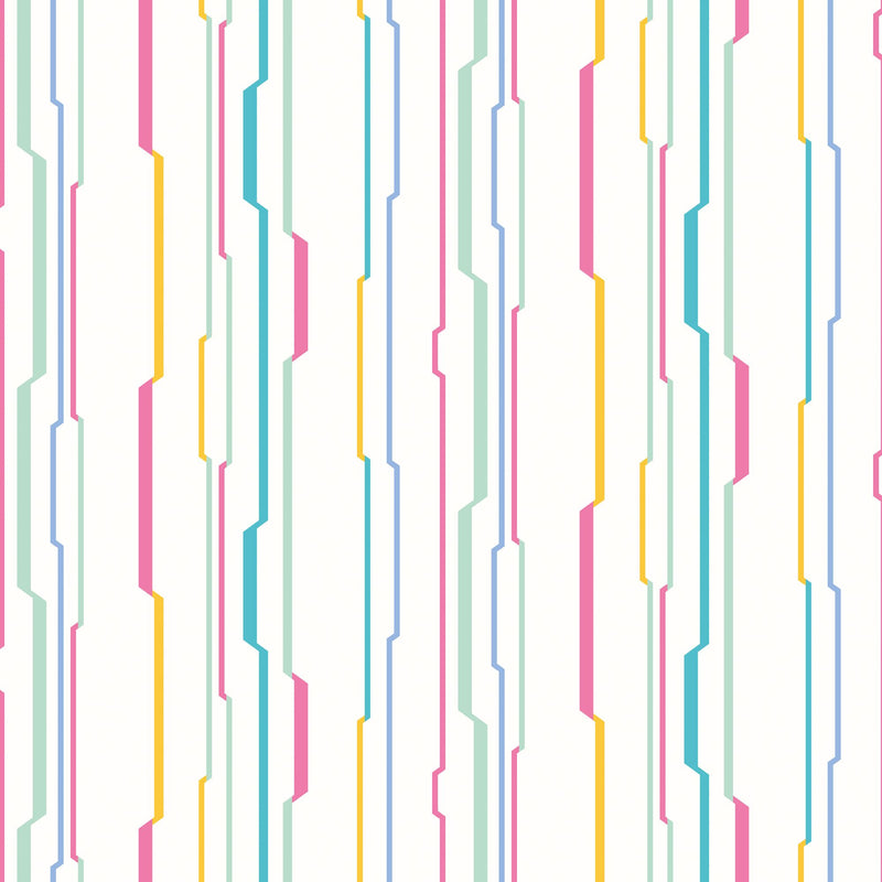 WGU50114W Wibble Wobble Bubblegum Wallpaper by Ohpopsi