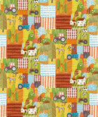 WGU50119W Down On The Farm Orange Crush Wallpaper by Ohpopsi