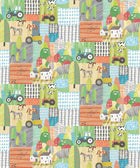 WGU50121W Down On The Farm Sherbet Pastel Wallpaper by Ohpopsi