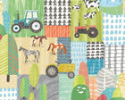WGU50121W Down On The Farm Sherbet Pastel Wallpaper by Ohpopsi
