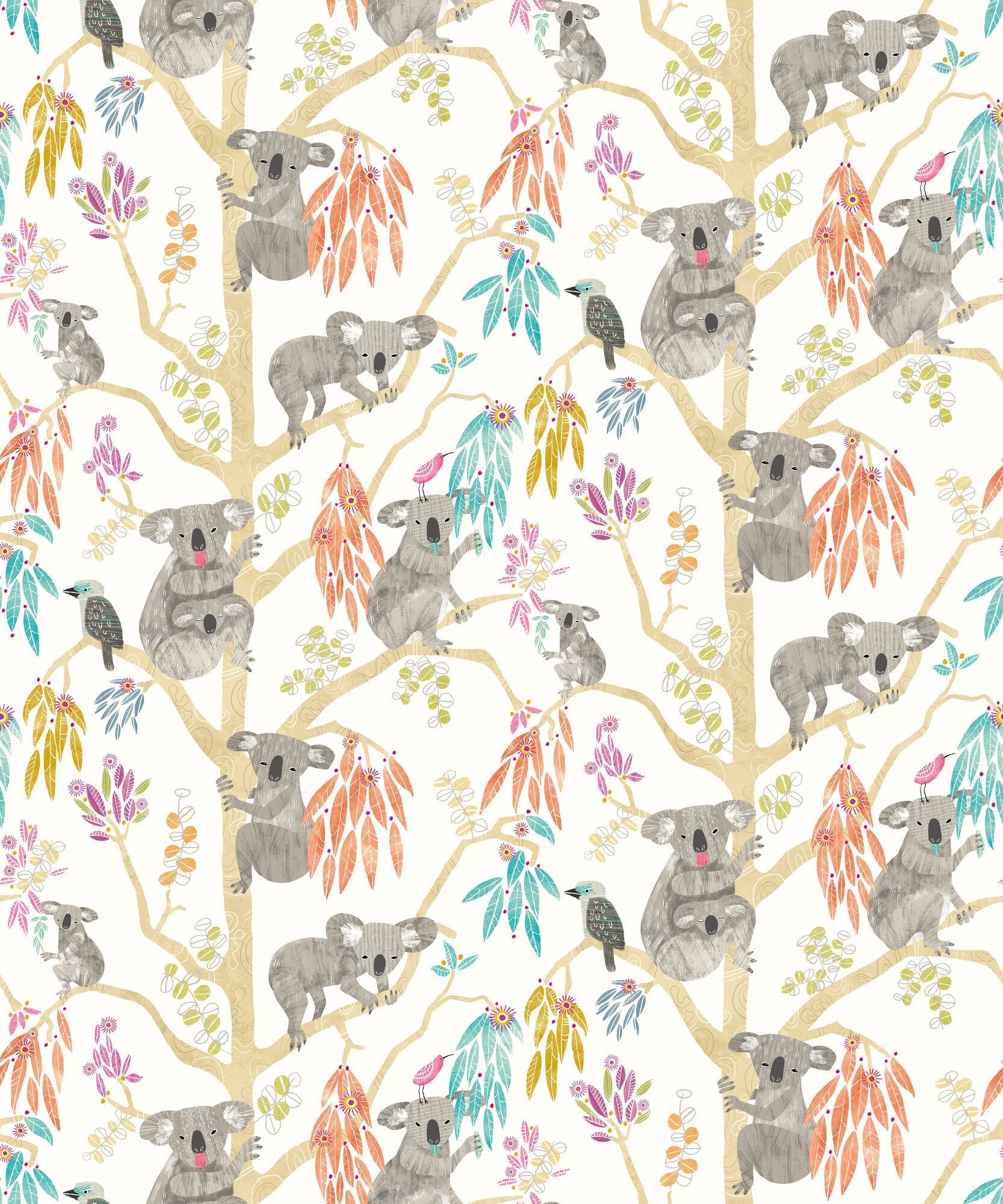 WGU50126W Kooka Koala Pumpkin Wallpaper by Ohpopsi
