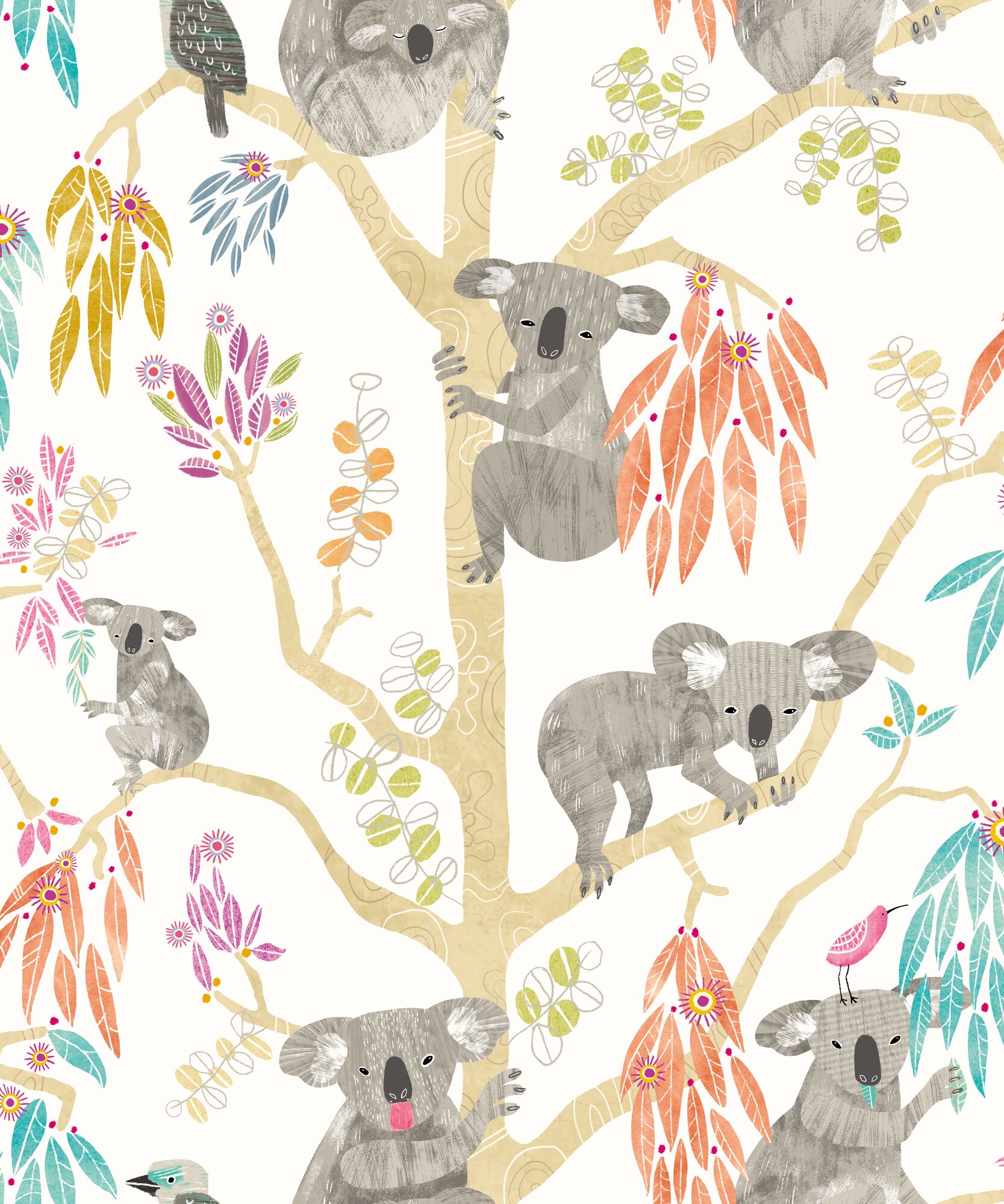 WGU50126W Kooka Koala Pumpkin Wallpaper by Ohpopsi