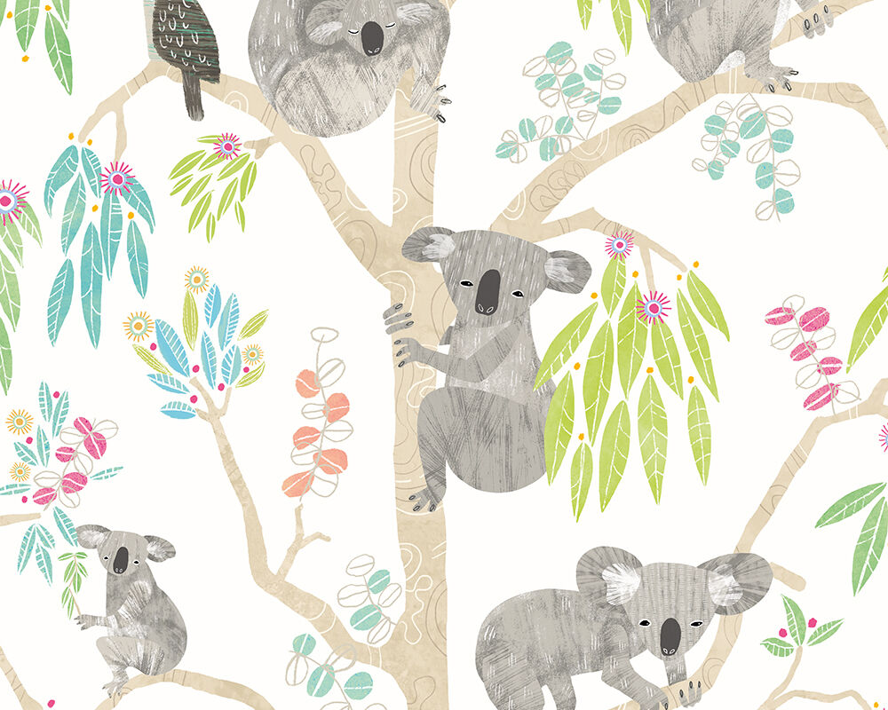 WGU50127W Kooka Koala Candy Apple Wallpaper by Ohpopsi
