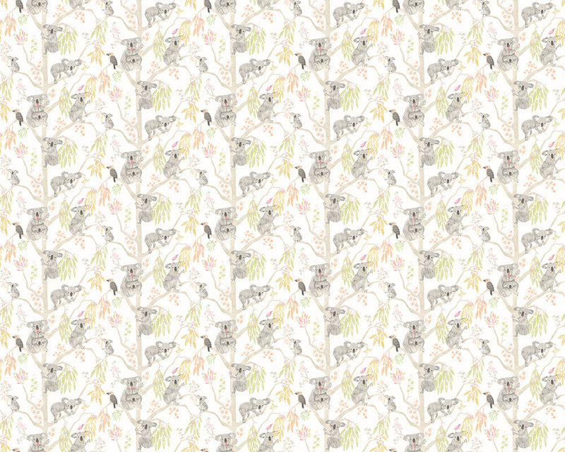 WGU50128W Kooka Koala Flamingo Wallpaper by Ohpopsi