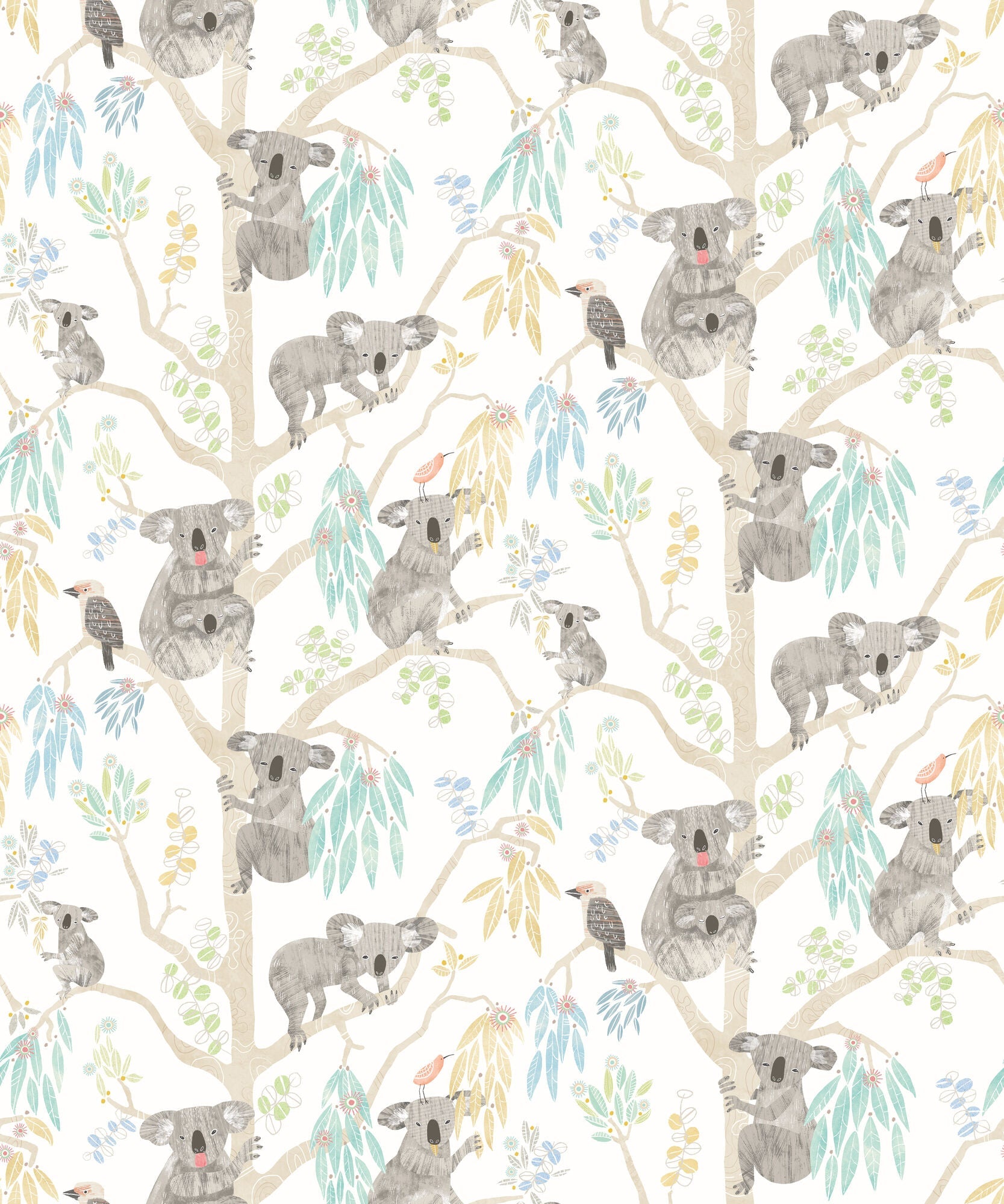 WGU50129W Kooka Koala Sky Wallpaper by Ohpopsi