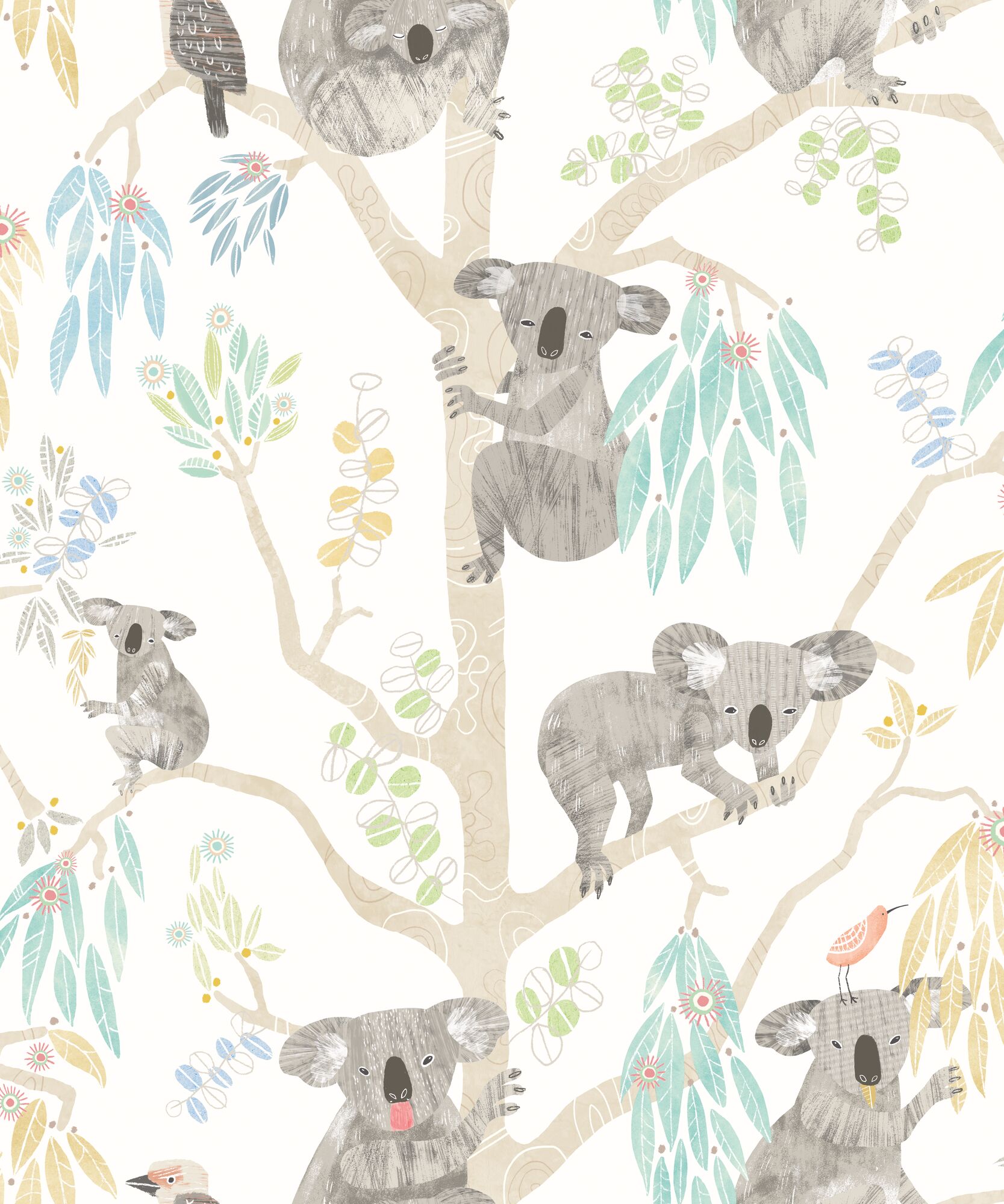WGU50129W Kooka Koala Sky Wallpaper by Ohpopsi