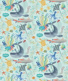 WGU50131W Beneath The Waves Ocean Wallpaper by Ohpopsi