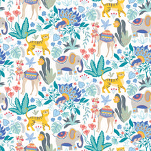 WGU50134W Samba Safari Cornflower Wallpaper by Ohpopsi