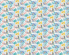 WGU50134W Samba Safari Cornflower Wallpaper by Ohpopsi