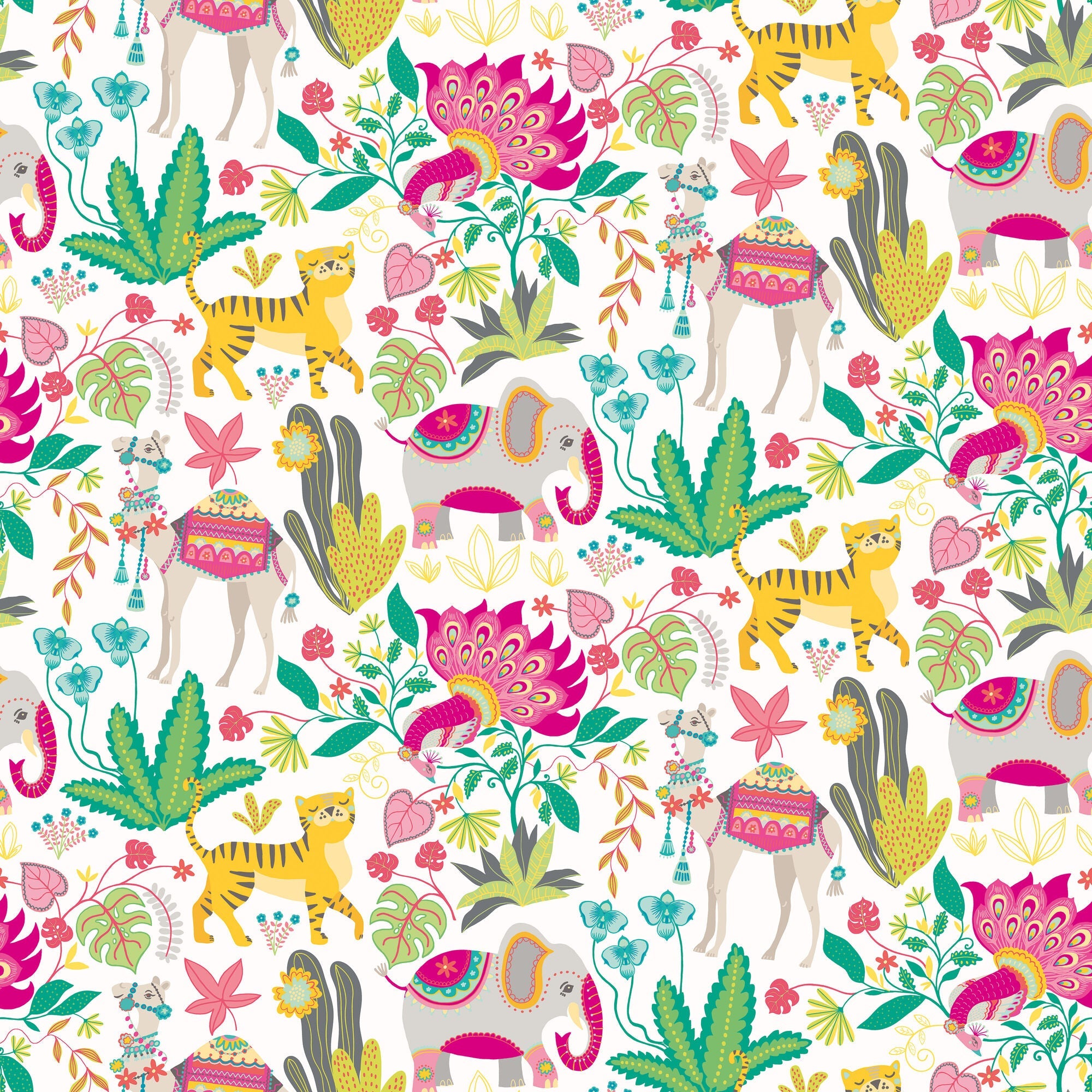 WGU50135W Samba Safari Fruit Salad Wallpaper by Ohpopsi