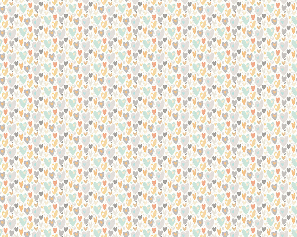 WGU50138W Pop Hearts Honey Mallow Wallpaper by Ohpopsi