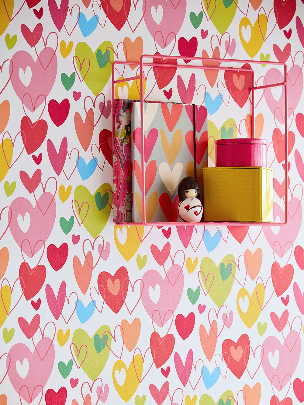 WGU50139W Pop Hearts Tutti Frutti Wallpaper by Ohpopsi