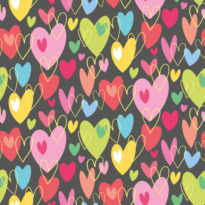 WGU50140W Pop Hearts Cherry Bon Bon Wallpaper by Ohpopsi