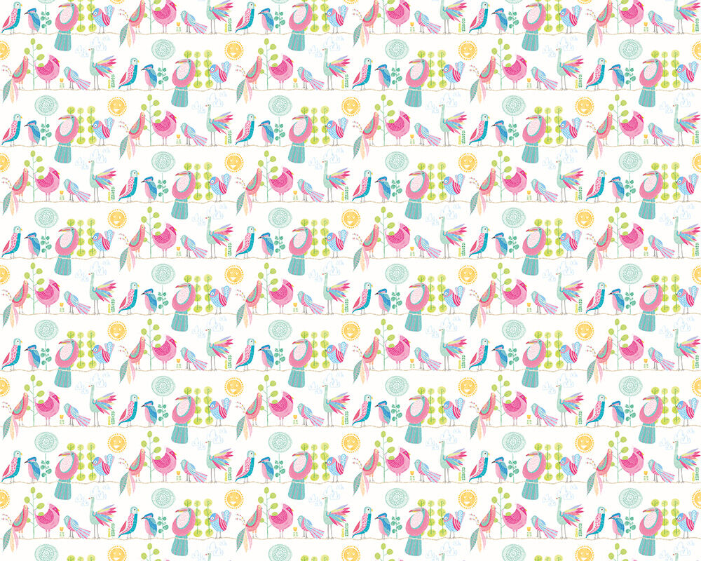 WGU50141W Feather Fandango Candy Apple Wallpaper by Ohpopsi