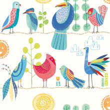 WGU50142W Feather Fandango Royal Bright Wallpaper by Ohpopsi