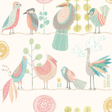 WGU50143W Feather Fandango Ballet Slipper Wallpaper by Ohpopsi