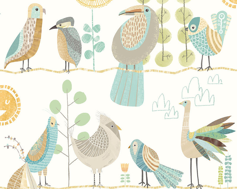 WGU50144W Feather Fandango Popcorn Wallpaper by Ohpopsi