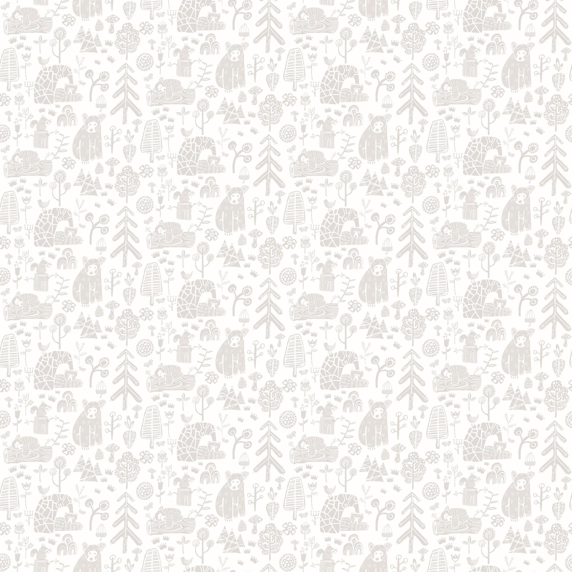 WGU50145W Honeywood Bears Dove Wallpaper by Ohpopsi