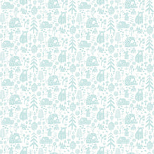 WGU50146W Honeywood Bears Bluejay Wallpaper by Ohpopsi