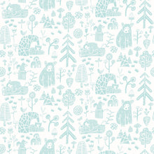 WGU50146W Honeywood Bears Bluejay Wallpaper by Ohpopsi