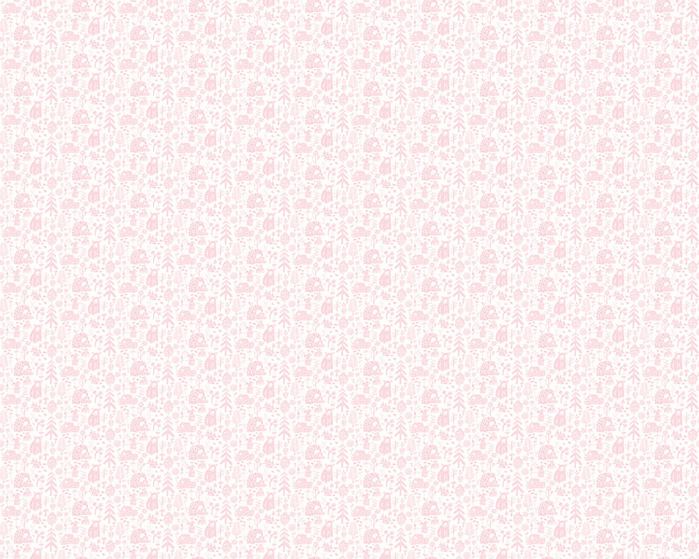 WGU50147W Honeywood Bears Petal Wallpaper by Ohpopsi