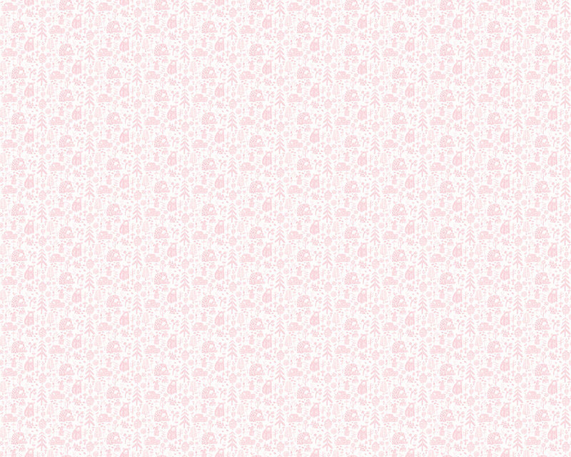 WGU50147W Honeywood Bears Petal Wallpaper by Ohpopsi
