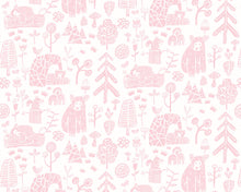 WGU50147W Honeywood Bears Petal Wallpaper by Ohpopsi