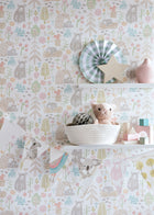 WGU50148W Honeywood Bears Sherbet Wallpaper by Ohpopsi
