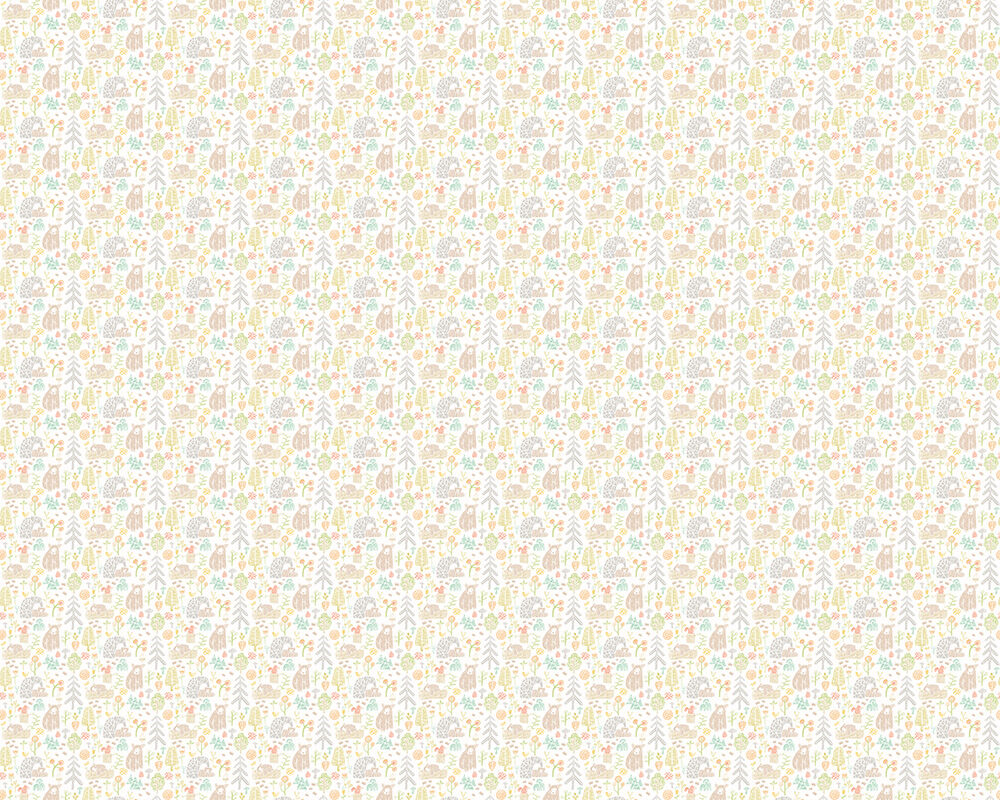 WGU50149W Honeywood Bears Honeycomb Wallpaper by Ohpopsi