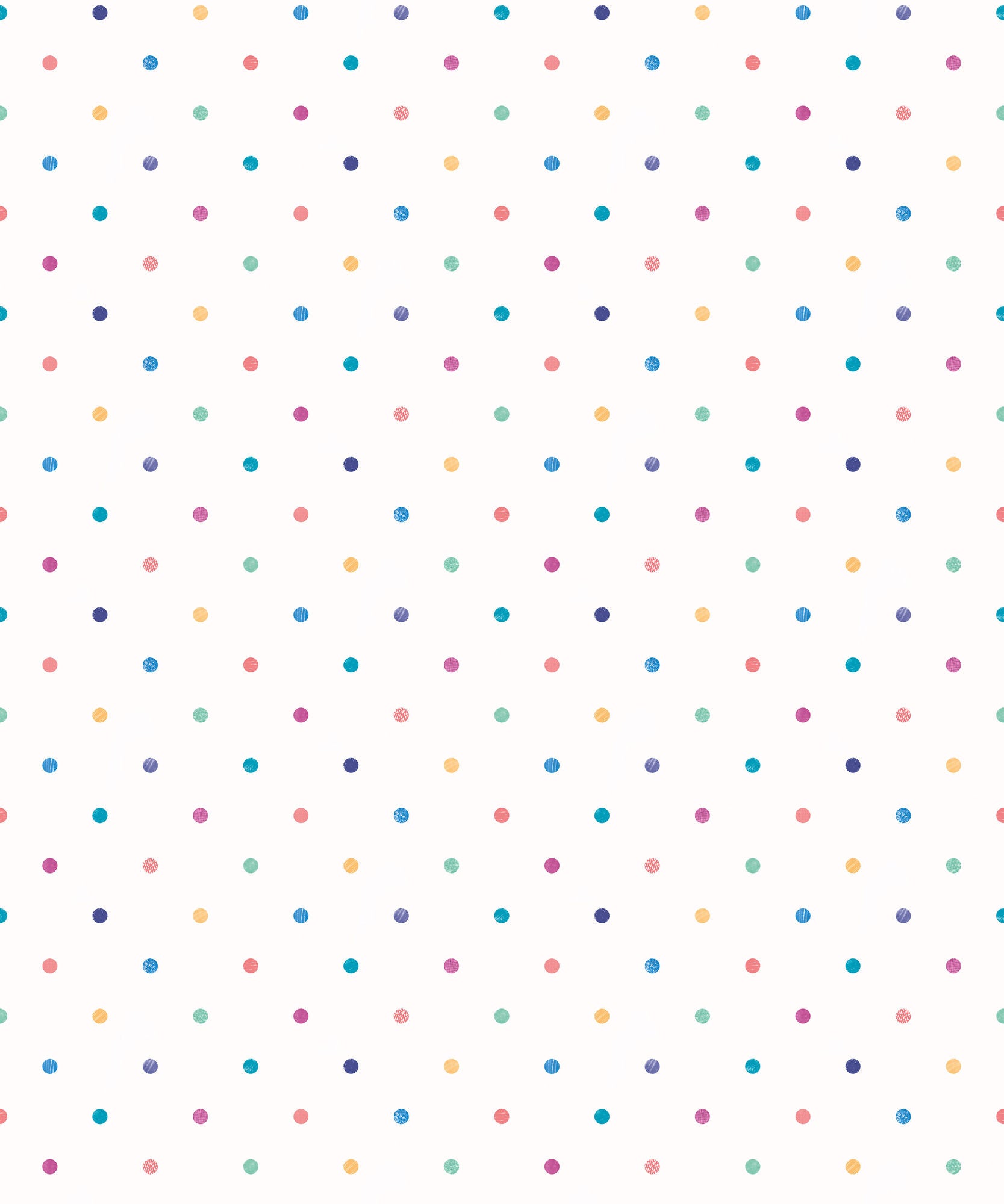 WGU50155W Doodle Spot Ink & Cornflower Wallpaper by Ohpopsi