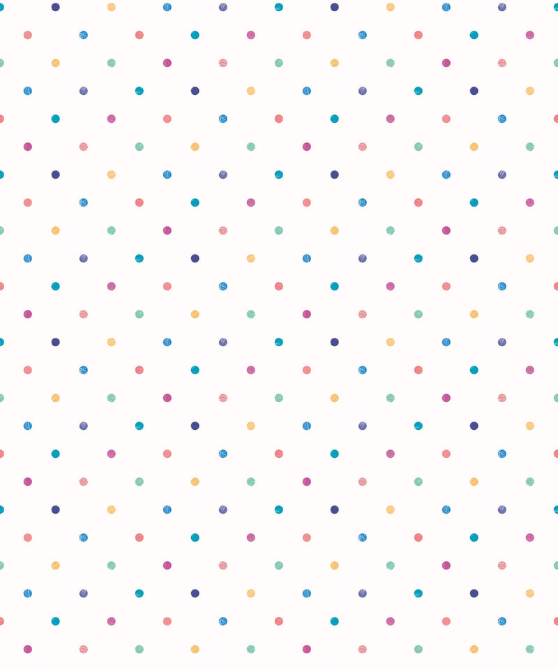 WGU50155W Doodle Spot Ink & Cornflower Wallpaper by Ohpopsi