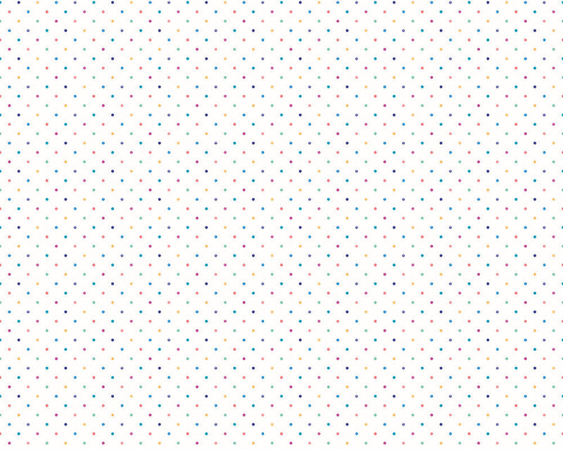WGU50155W Doodle Spot Ink & Cornflower Wallpaper by Ohpopsi