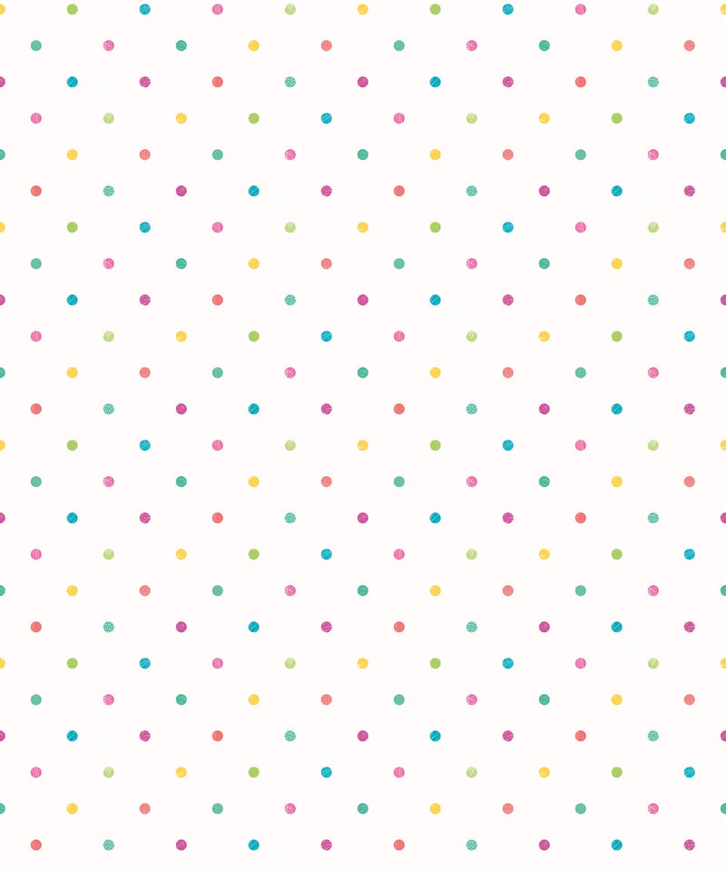 WGU50156W Doodle Spot Emerald & Cerise Wallpaper by Ohpopsi