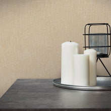 WH30108 Cotton Texture Welcome Home Bronze Brown Wallpaper By Galerie