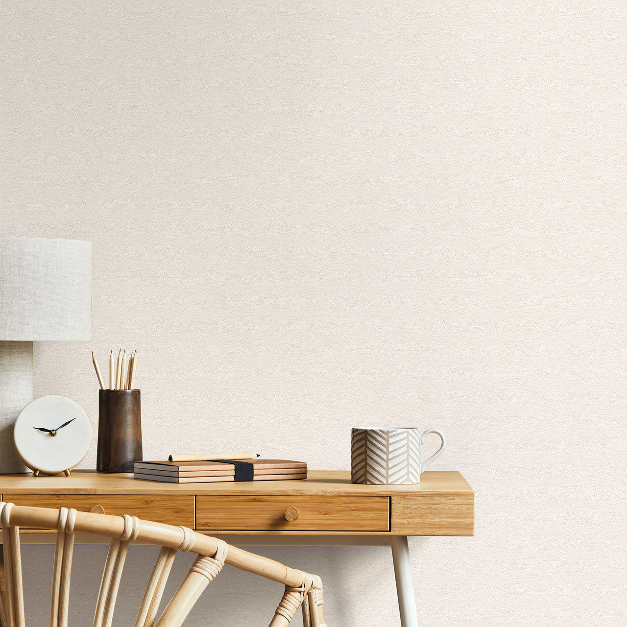 WH30110 Mottled Texture Welcome Home Cream Wallpaper By Galerie
