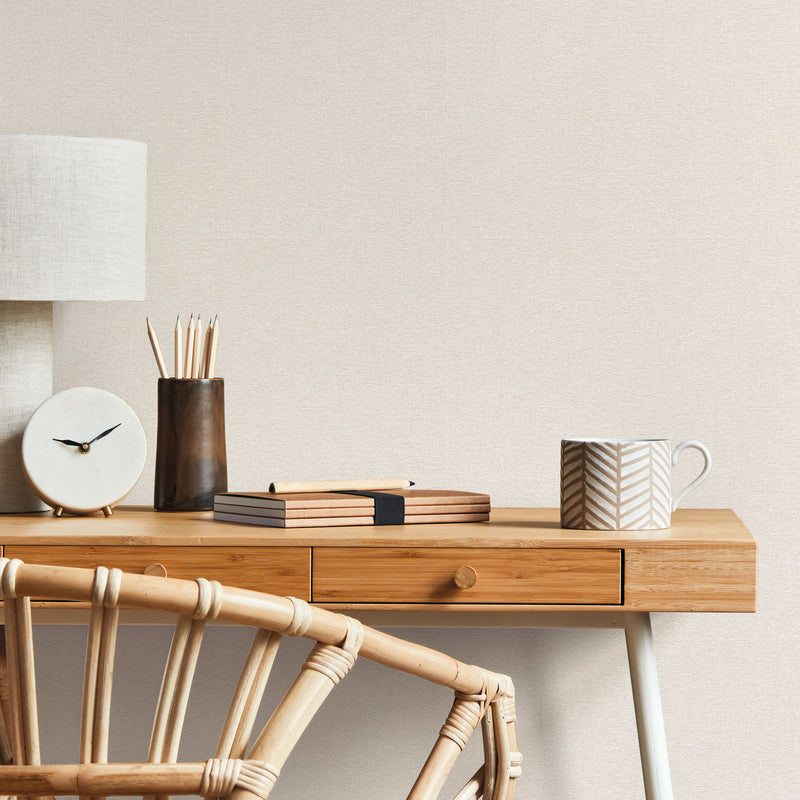 WH30112 Mottled Texture Welcome Home Beige Wallpaper By Galerie