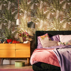 WH30114 Tropical Leaves Welcome Home Green Wallpaper By Galerie