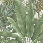 WH30114 Tropical Leaves Welcome Home Green Wallpaper By Galerie