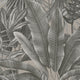 Tropical Leaves Welcome Home Silver Grey Wallpaper By Galerie