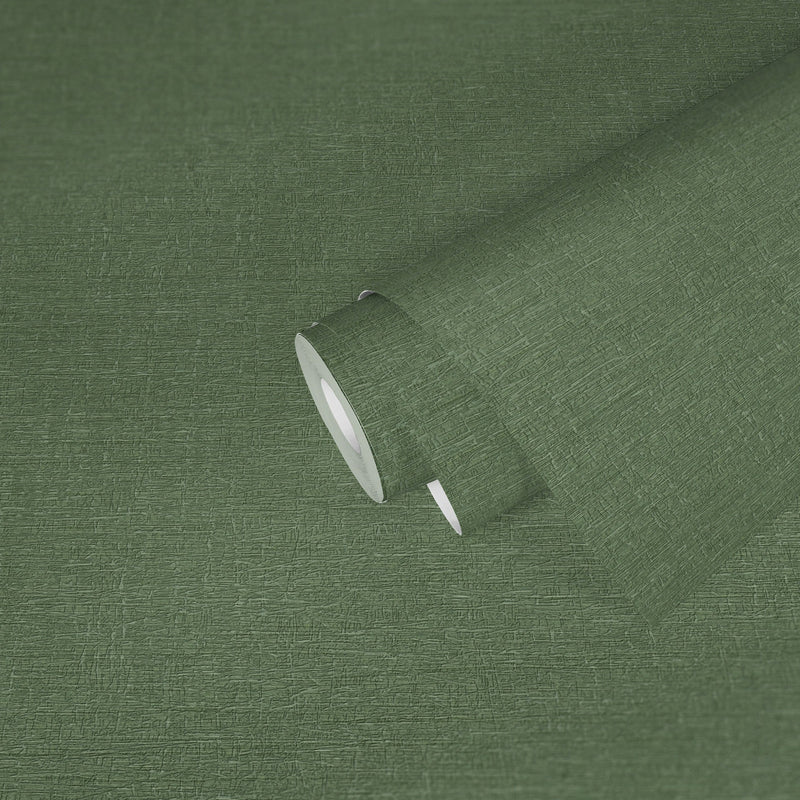 WH30117 Bark Texture Welcome Home Green Wallpaper By Galerie