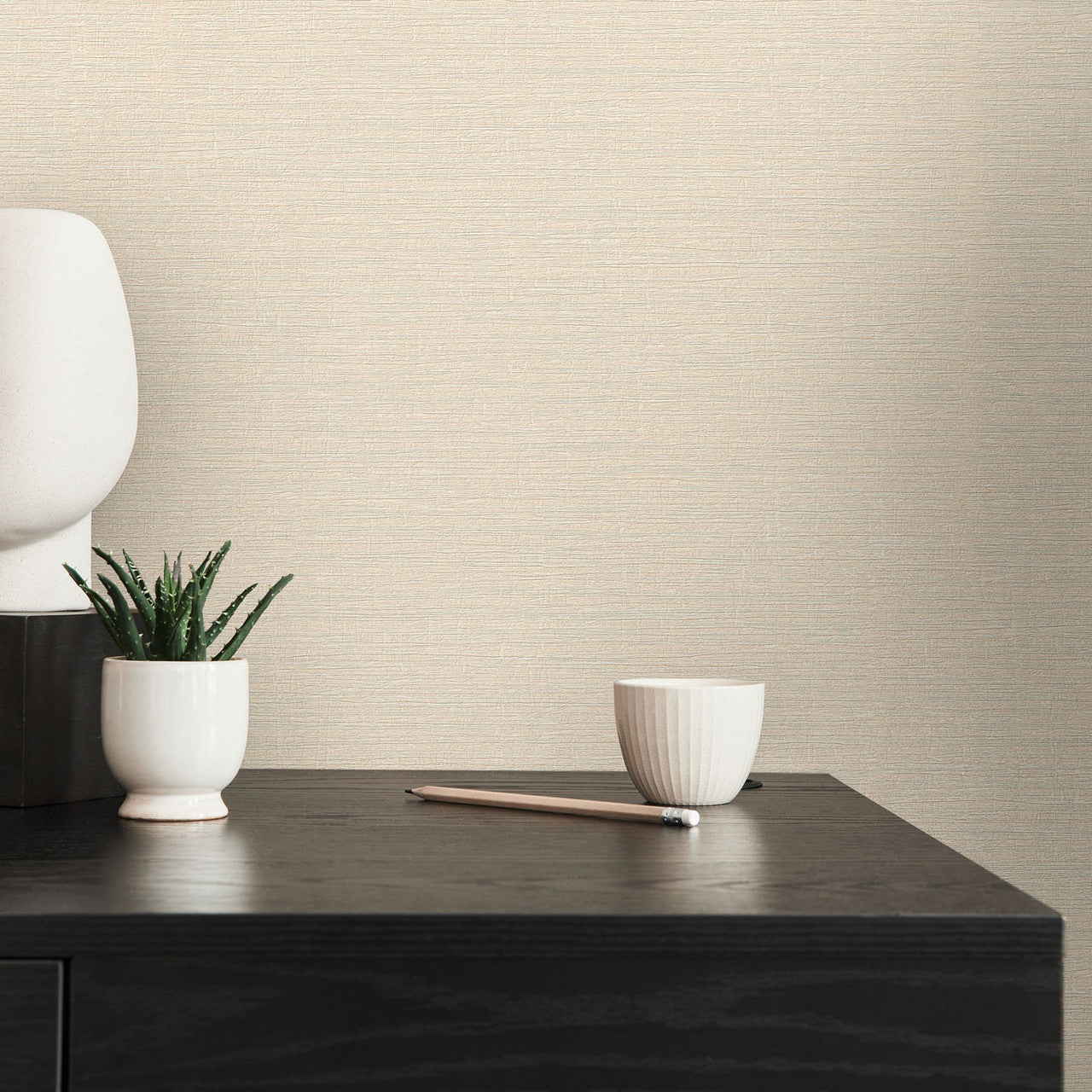 WH30119 Bark Texture Welcome Home Beige Wallpaper By Galerie