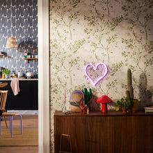 WH30126 Rustic Blossom Welcome Home Green Wallpaper By Galerie